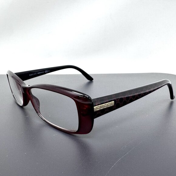 GUCCI Eyeglasses GG 3568 WH3 Optyl Italy Merlot Red Black Frame 53-14-140 main image 13